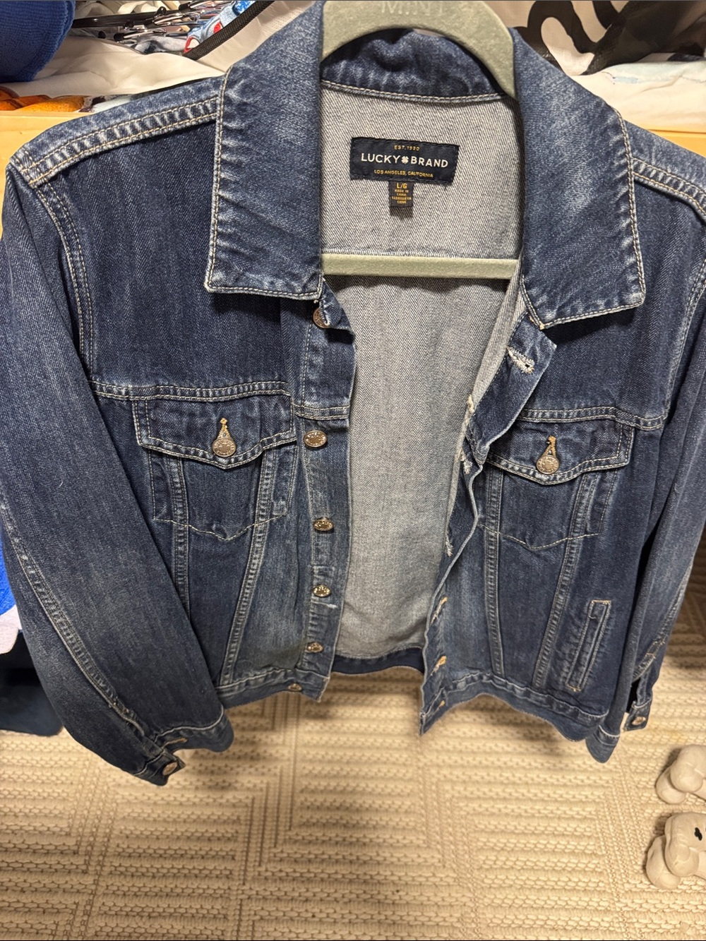 Lucky Brand Indigo Blue Denim Jacket